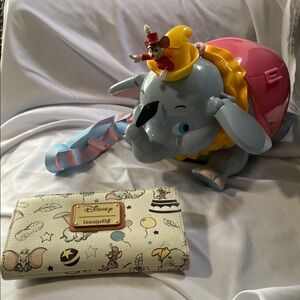 Disney Dumbo Loungefly Wallet and Park Popcorn Bucket